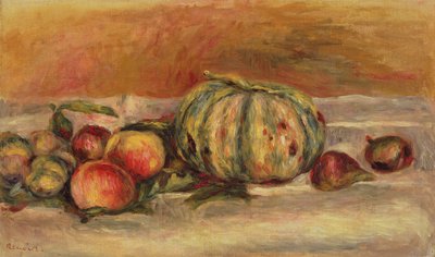 Melón y fruta de Pierre Auguste Renoir